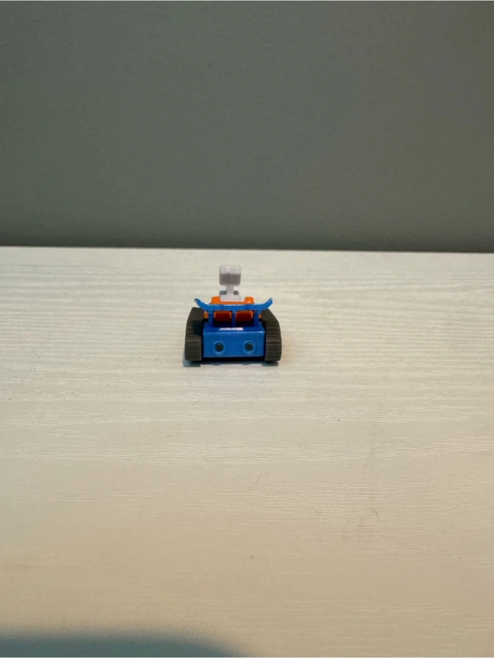 Blue & Orange Kids Toy Snow tractor- from kinder egg